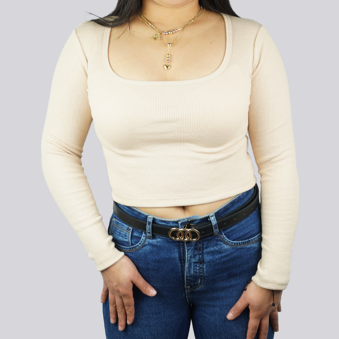 Top Rib Acanalado ML.