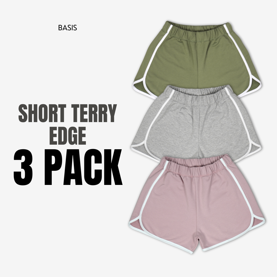 3-PACK Short Terry Edge