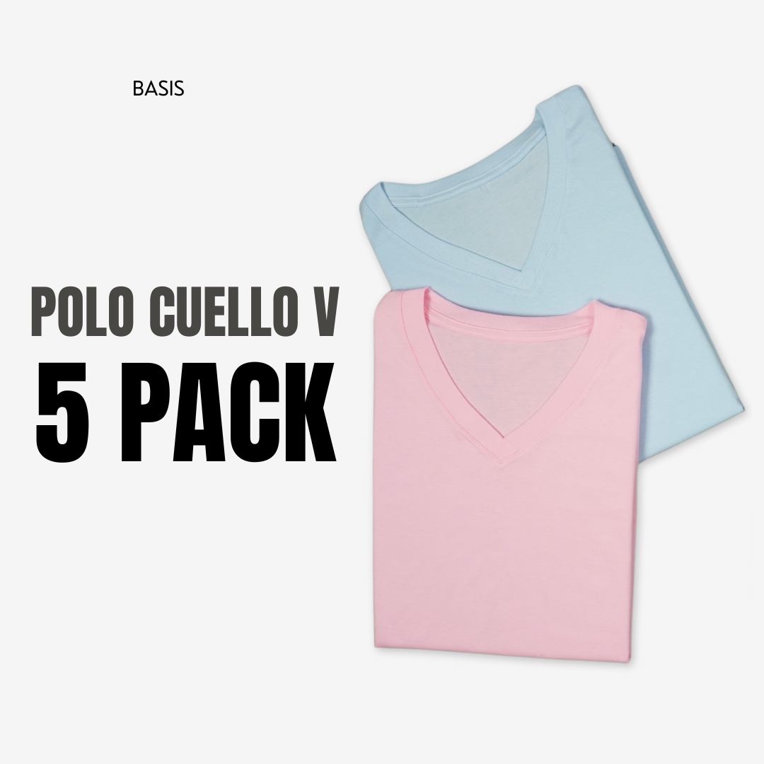 5-PACK CUELLO V DAMA